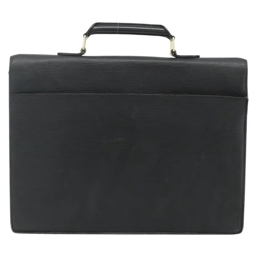 Louis Vuitton Epi Serviette Ambassador Business Bag Black